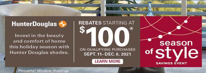 Hunter Douglas Rebates